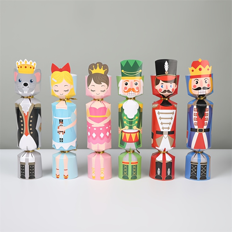 Nutcracker Figurine - 24 stuks Kerst Cracker Notenkraker Soldaat