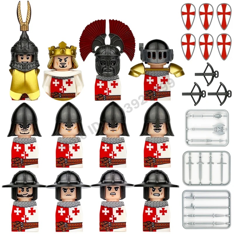 Lego Set Technic - Kruisvaarder, Tempeliers, Romeinse krijgers, Middeleeuwen, Europa,