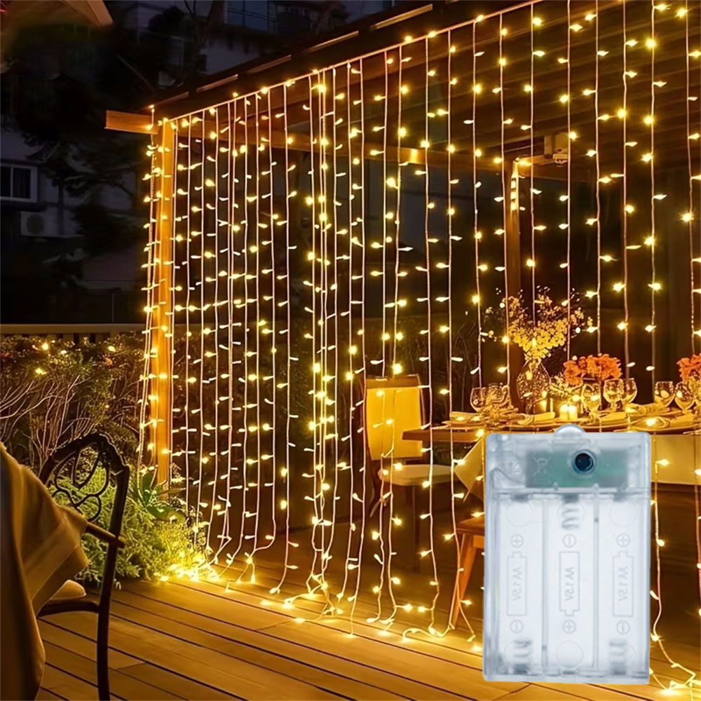 3/6m Gordijn LED-lichtsnoer op - Led Fairy String Lights recensie en prijs