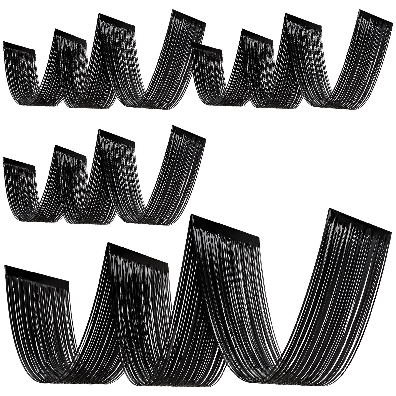 4 stuks zwarte tinsel franje p - Tinsel Garland Decoration recensie en prijs