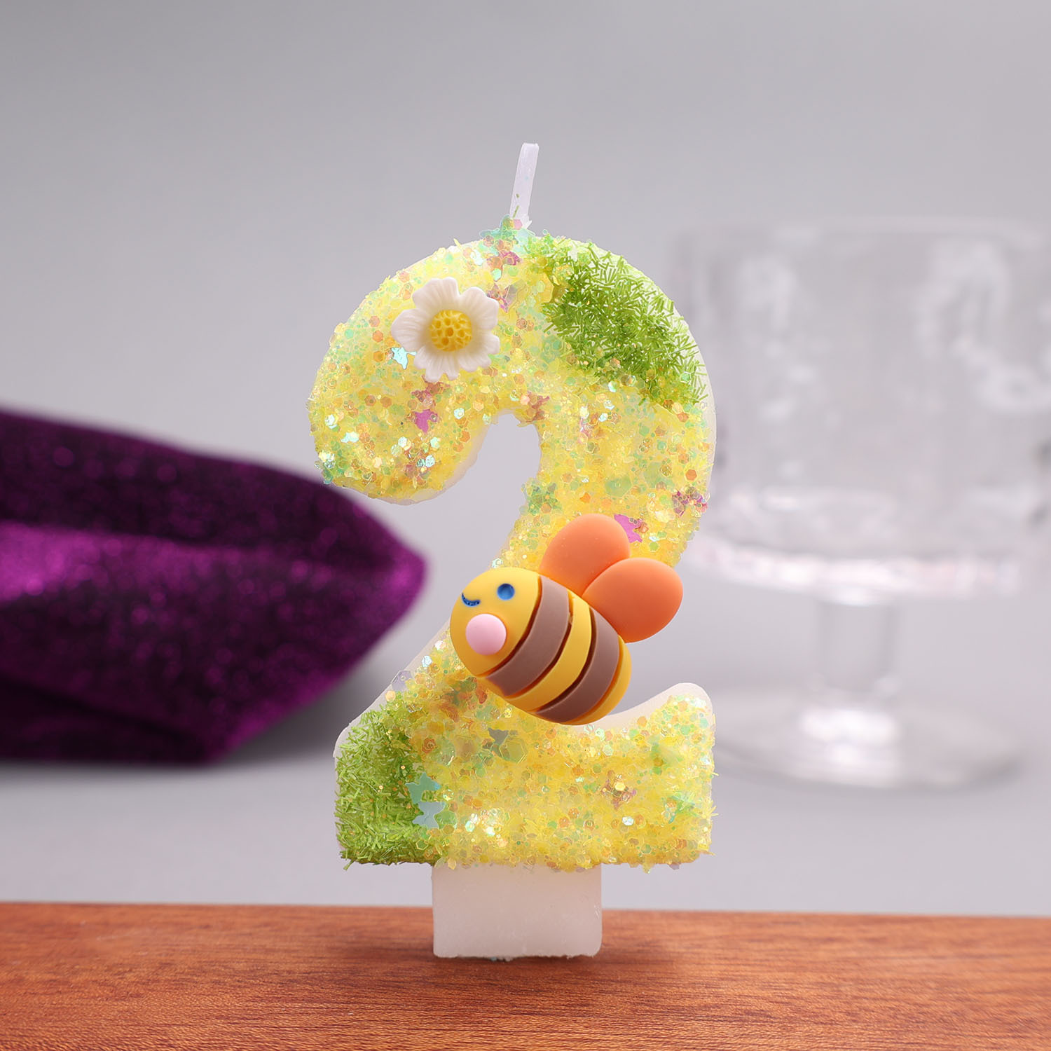 Geelgroene digitale kaarsen, k - Holiday Candle Set recensie en prijs