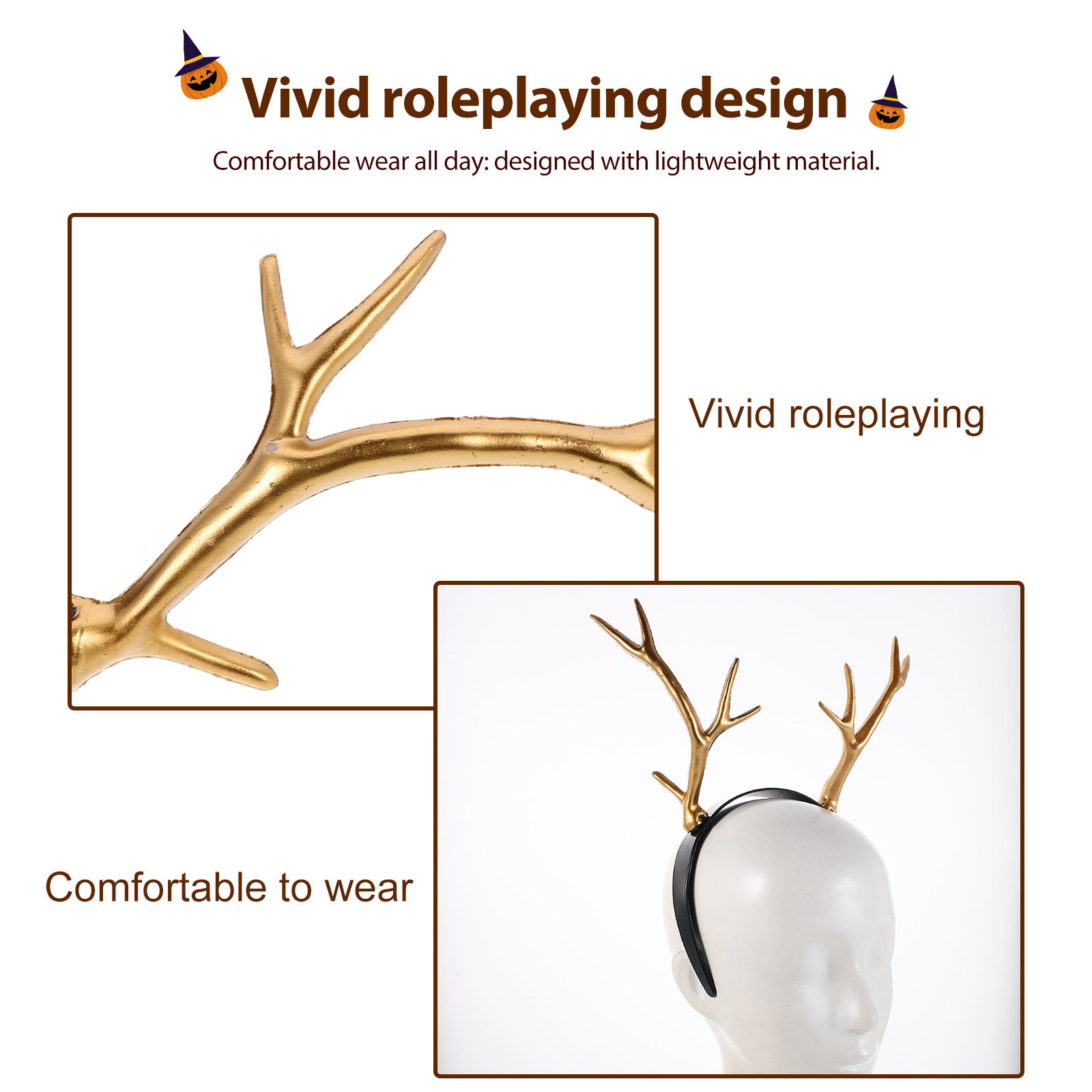 2 stuks feestelijke hoofdband  - Reindeer Antlers Headband recensie en prijs