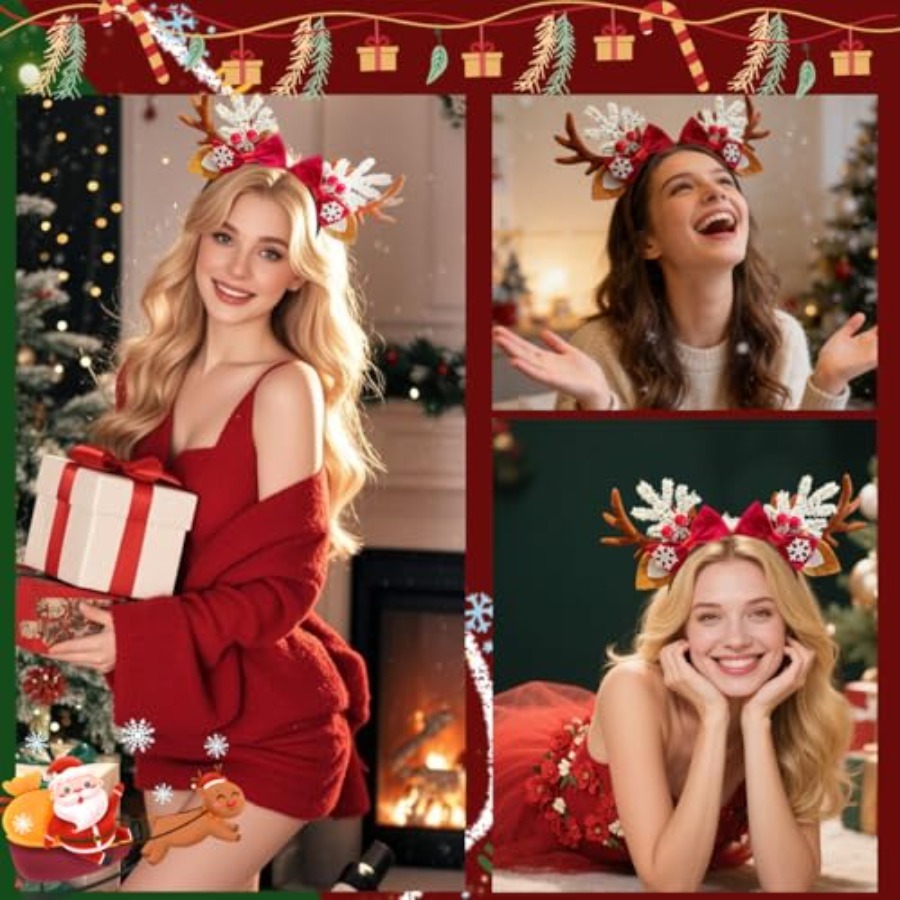 Leuke Kerst Haarband voor Vrou - Reindeer Antlers Headband recensie en prijs