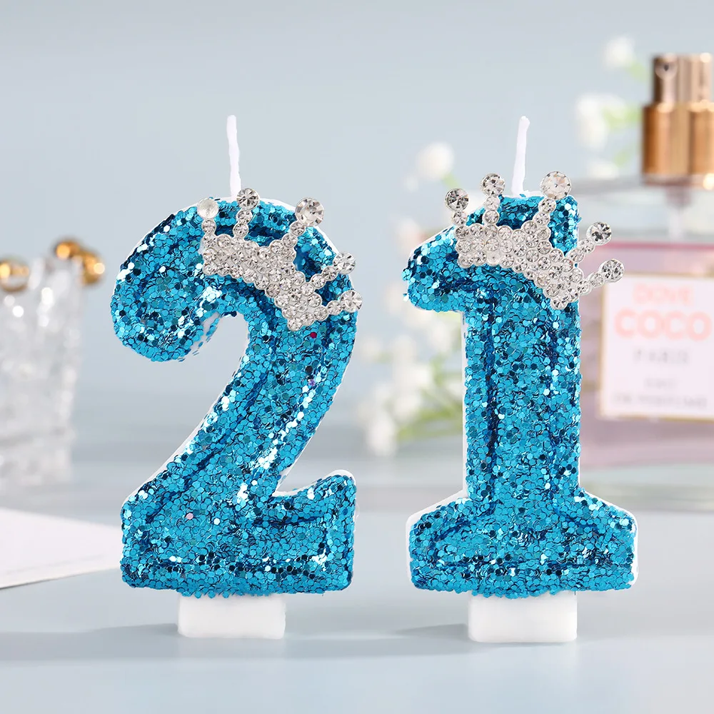 Blauwe kroon nummer verjaardag - Holiday Candle Set recensie en prijs