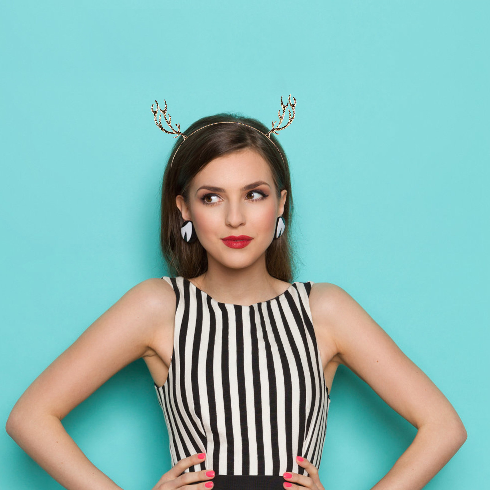 Metalen haarband met strassste - Reindeer Antlers Headband recensie en prijs