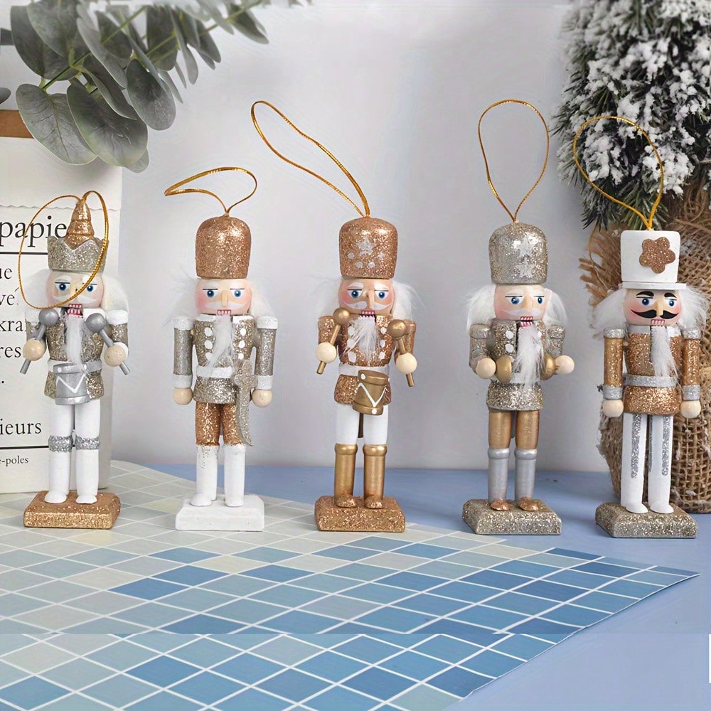 Set van 5 houten poppenhangers - Nutcracker Figurine recensie en prijs